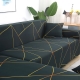 Чехол на мебель для дивана Salon, 145-185х90см, golden lines